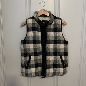 Madewell Buffalo Check Vest Size M